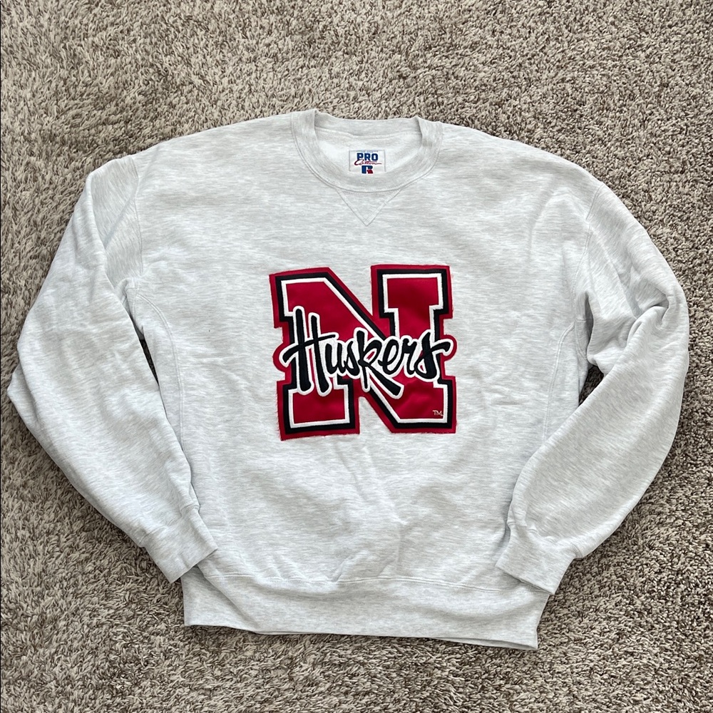 Vintage Russell Huskers Crewneck Sweater XL Made in USA